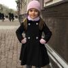 Kids Girls Lightweight Trench Coat Double Breasted Classic Belted Jacket Windbreaker Fall Outwear (Black, 3-4 Years) view 2