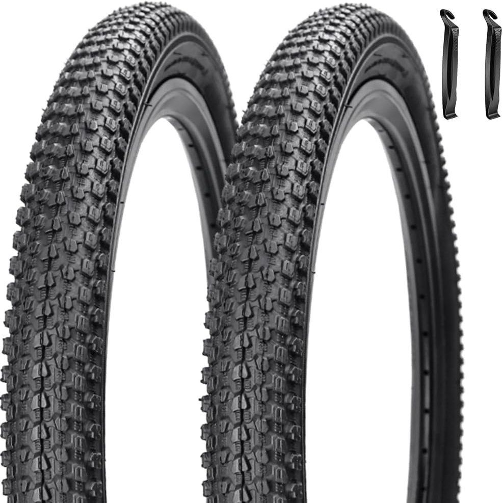 2 Pack Bike Tires 16"x2.125" Inch for Mountain Bicycle Tires with 2 Levers for Trail Road Park Bicycle