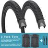 2 Pack Bike Tires 16"x2.125" Inch for Mountain Bicycle Tires with 2 Levers for Trail Road Park Bicycle view 2