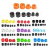 10Pcs Skateboard Truck Bushings Longboard PU Shock Absorber Bushings Washers Pivot Cups Outdoor Scooter Skateboard Accessories(Blue B) view 2