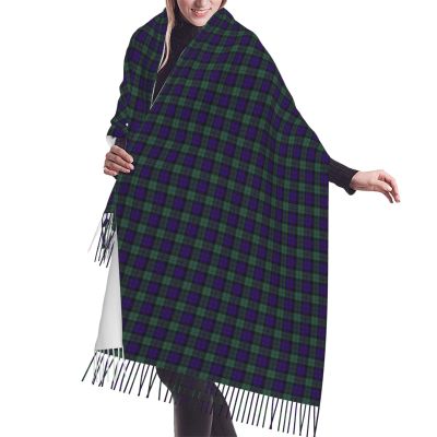 LMNSWDA Campbell of Cawdor clan Plaid Scottish tartan Women's Fashion Cashmere Feel with Tassel Large scarf warm party shawl Wraps
