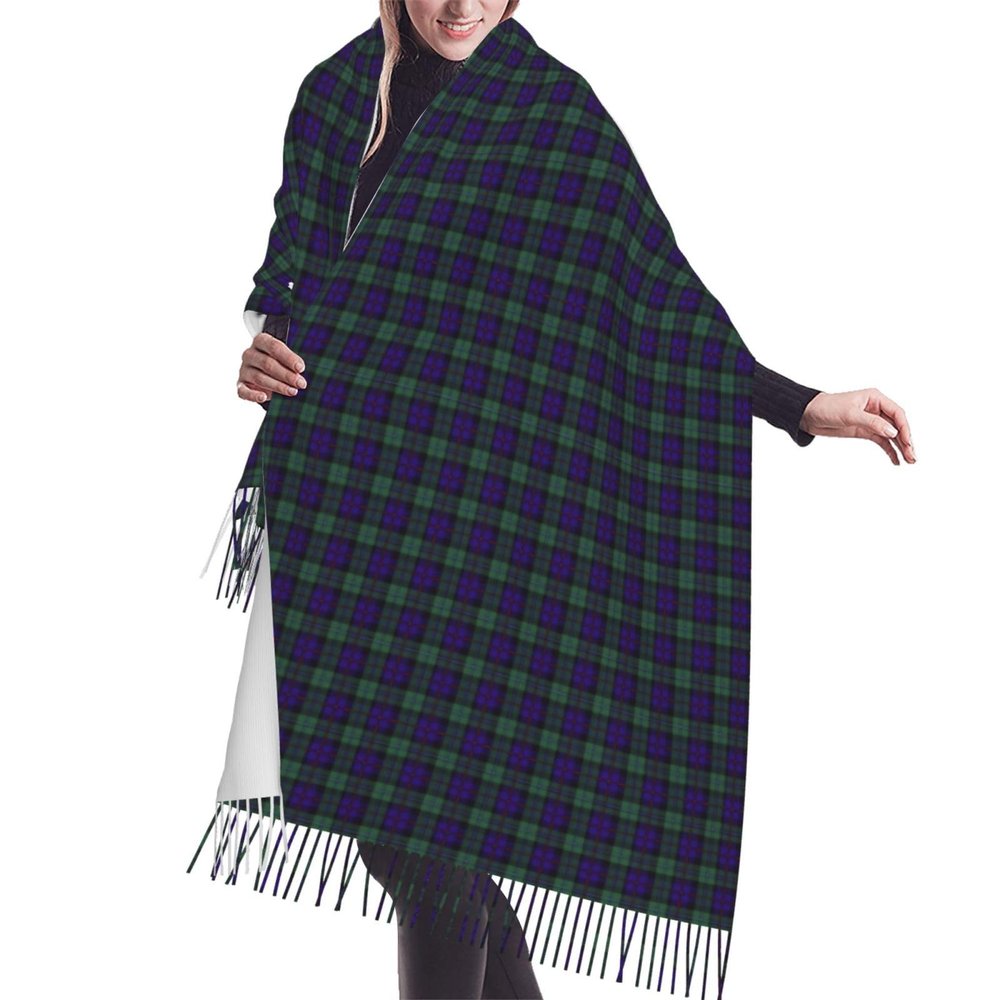 LMNSWDA Campbell of Cawdor clan Plaid Scottish tartan Women's Fashion Cashmere Feel with Tassel Large scarf warm party shawl Wraps