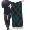 LMNSWDA Carmichael Clan Tartan Dark Green Plaid Women's Fashion Cashmere Feel with Tassel Large scarf warm party shawl Wraps view 2