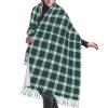 LMNSWDA Campbell Clan Dress Tartan Scottish Plaid Pattern Women's Fashion Cashmere Feel with Tassel Large scarf warm party shawl Wraps view 1