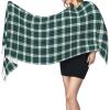 LMNSWDA Campbell Clan Dress Tartan Scottish Plaid Pattern Women's Fashion Cashmere Feel with Tassel Large scarf warm party shawl Wraps view 3