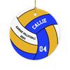 Personalized Volleyball Ornament - Volleyball Gifts for Team Teen Girls, for Volleyball Players, Christmas Decoration, Team Gift view 1