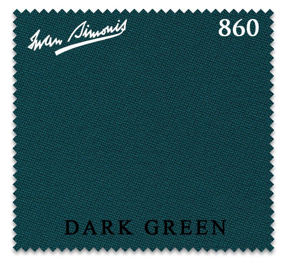 Iwan Simonis 860 Pool Billiard Table Cloth - Authorized Dealer (Dark Green, 7 ft)