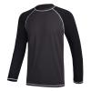 Mens Recycled Waffle Thermal Underwear Henley Top Long Sleeve Base Layer Set Crewneck Waffle Thermal Underwear Top and Bottom Set view 1