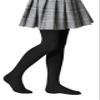 Zando Thick Girls Tights - Warm Winter Leggings for Girls, Seamless Cable Knit, White & Black, 3/4/5 Pack, 6-7 Years view 1