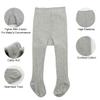 Zando Thick Girls Tights - Warm Winter Leggings for Girls, Seamless Cable Knit, White & Black, 3/4/5 Pack, 6-7 Years view 4