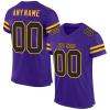 Custom Football Jersey Personalized Team Name Number Practice Jerseys Customized Football Shirt for Men Youth Women Purple,Black,Gold view 1