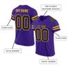Custom Football Jersey Personalized Team Name Number Practice Jerseys Customized Football Shirt for Men Youth Women Purple,Black,Gold view 2