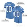 Custom Football Jersey Personalized Team Name Number Practice Jerseys Customized Football Shirt for Men Youth Women Powder Blue,White view 2
