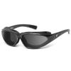 7 EYE by Panoptx BORA Wind Blocking Padded Foam Photochromic Sunglasses 100% UVA + UVB, Perfect for Motorcycle Riding, Dry Eyes, Charcoal Frame-Clear to Dark Gray Lenses view 1