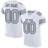 Custom Football Jersey Personalized Team Name Number Practice Jerseys Customized Football Shirt for Men Youth Women White,Silver,Black view 1