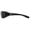 7eye by Panoptx BORA Wind Blocking Padded Foam Photochromic Sunglasses 100% UVA + UVB, Perfect for Motorcycle Riding, Dry Eyes, Glossy Black Frame-Clear to Dark Gray Lenses view 2