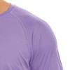 Men's Ice Silk Long Sleeve Shirts Quick Drying Breathable Undershirt Round Neck Sun Protection T-Shirt (Purple1,Small) view 3