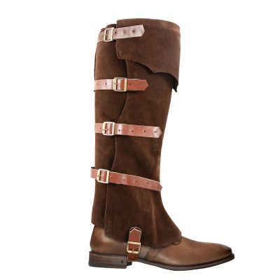 Men's Medieval Boot Covers,Faux Leather Renaissance Pirate Costume Boots Cover,Halloween Costume Boots Cover for Men,Steampunk Boots Covers Knight Boot Covers Armor Leg Gaiters Cosplay Accessary