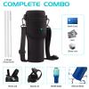 40oz Metal Water-Bottle with Straw - Fits Cup Holder, Insulated Water Bottles with Carrier Strap Bag & Boot, 40 oz Cup for Women & Men view 3