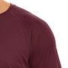 Men's Ice Silk Long Sleeve Shirts Quick Drying Breathable Undershirt Round Neck Sun Protection T-Shirt (Wine Red2,Medium) view 3