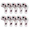 BAIRBRE 10pcs Golf Iron Covers Field Hockey Mask Golf Club Covers Golf Irons Head Cover Leather Iron Headcover for Scotty Cameron Taylormade Titleist Odyssey view 1