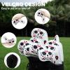 BAIRBRE 10pcs Golf Iron Covers Field Hockey Mask Golf Club Covers Golf Irons Head Cover Leather Iron Headcover for Scotty Cameron Taylormade Titleist Odyssey view 2