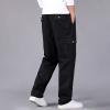 2023 Cargo Pants for Men Cargo Pants for Men Big and Tall Lounge Joggers Athletic Trousers Casual Loose Straight Sweatpants Multi Pockets Football Pants Sweatpants for Men Black M view 3