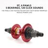 POLSO BMX Bicycle 36H Fixed Flower Drum Quick disassembly Alloy Material (Red 1 Pair) view 4