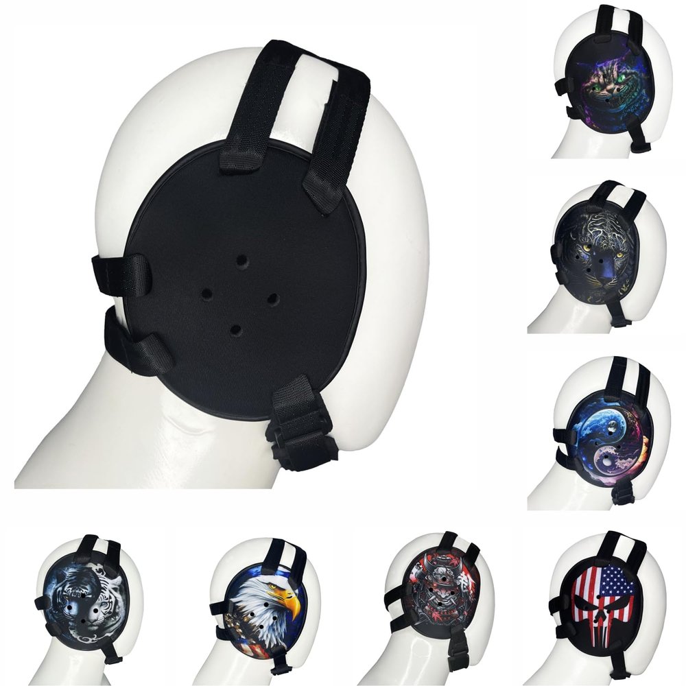 ROAR-INT BJJ Ear Guard New Easy to Adjust Design Wrestling Protective Headgear Wrestling Ear Guard MMA Jiu Jitsu (Black)