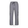 2023 Cargo Pants for Men Black Joggers Men Cargo Drawstring Running Straight Sweatpants Causal Joggers Athletic Pants with Pockets Hiking White Pants for Men Sweatpants for Men Gray M view 3