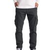 2023 Cargo Pants for Men Cargo Pants for Men Stretch Waist Twill Multi Pockets Baggy Joggers Causal Running Jersey Trousers Athletic Pants Mens Clothing Sweatpants for Men Black 5X view 1