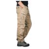 2023 Cargo Pants for Men Mens Cargo Pants with Pockets Loose Fit Cotton Straight Sweatpants Outdoor Sport Jogger Casual Athletic Trousers Mens Pants Casual Sweatpants for Men Khaki 5X view 4