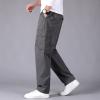 2023 Cargo Pants for Men Cargo Pants for Men Big and Tall Lounge Joggers Athletic Trousers Casual Loose Straight Sweatpants Multi Pockets Men's Pants Sweatpants for Men Dark Gray 4X view 3