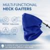 4 Pack Winter Neck Warmer Ski Face Mask: Fleece Neck Gaiter Mask Face Cover Balaclava Mask Scarf Motorcycle Gator for Men Women Snowboard Cycling Fishing Running Wind Protection Outdoor, Black view 2