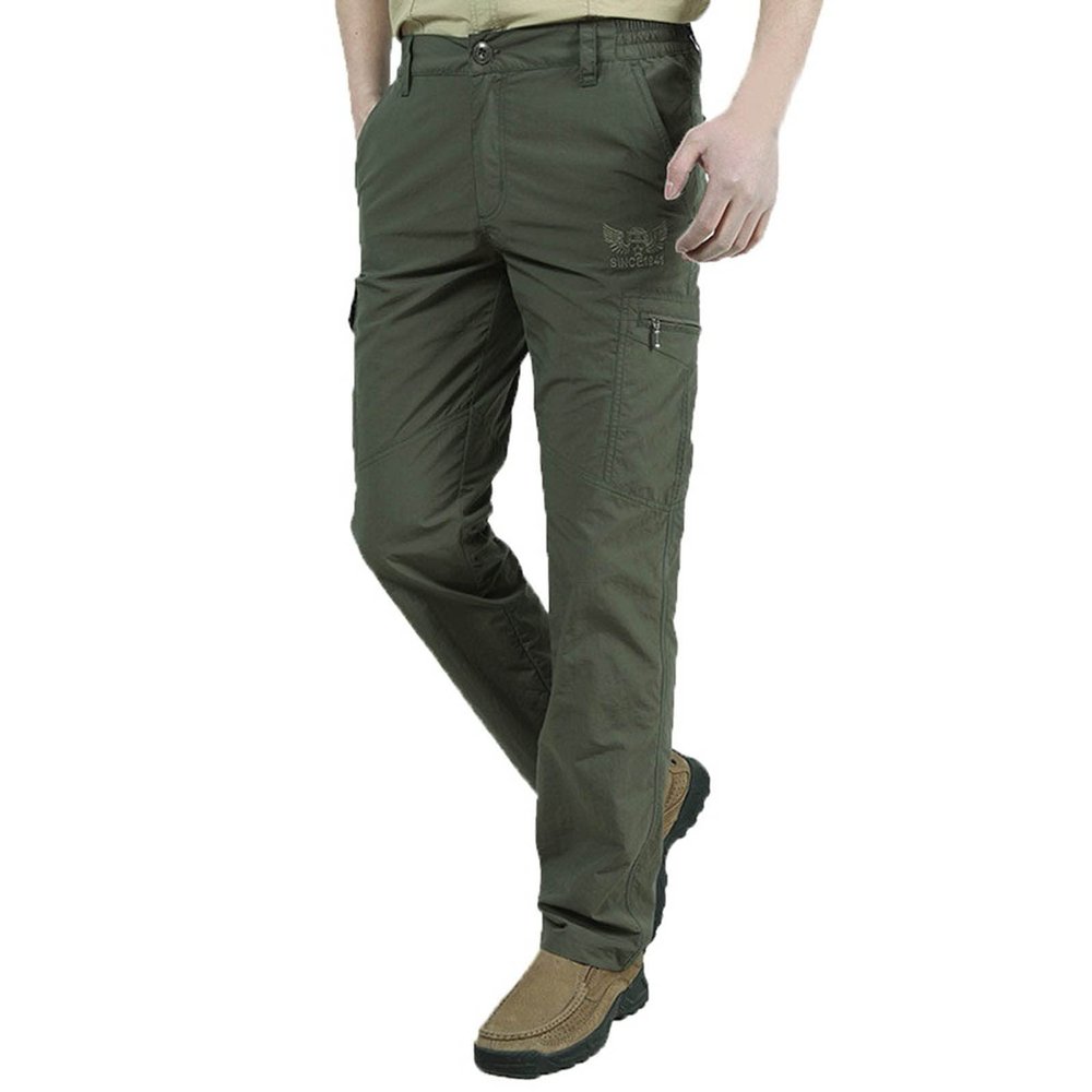 2023 Cargo Pants for Men Cargo Pants for Men Relaxed Fit Stretch Cycling Joggers Athletic Trousers Causal Straight Sweatpants with Pockets Black Cargo Pants Sweatpants for Men Army Green M