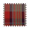 10 Pcs Plaid Interlocking Foam Mats Cotton Linen Foam Floor Mats Bohemian Style Interlocking Carpet Tiles for Home Gym, Floor Protection, Yoga, Fitness, Playroom, Exercise (Plaid red) view 1