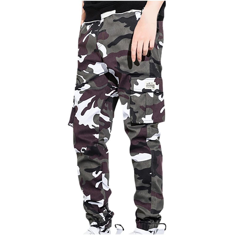 2023 Cargo Pants for Men Sweatpants for Men Big and Tall Casual Camo Cargo Pants for Men Loose Jogger Running Sweatpants Joggers Athletic Mens Work Pants Sweatpants for Men White 4X