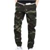 2023 Cargo Pants for Men Sweatpants for Men Big and Tall Casual Camo Cargo Pants for Men Loose Jogger Running Sweatpants Joggers Athletic Mens Linen Pants Sweatpants for Men Green 5X view 1