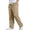 2023 Cargo Pants for Men Cargo Pants for Men Relaxed Fit Casual Cotton Baggy Joggers Athletic Pants Outdoor Fashion Sport Sweatpants 2023 Baggy Sweatpants for Men Sweatpants for Men Yellow M view 1
