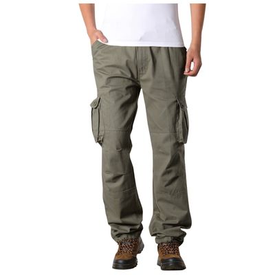 2023 Cargo Pants for Men Cargo Pants for Men Relaxed Fit Big and Tall Multi Pockets Straight Athletic Sweatpants Causal Baggy Joggers 2023 Mens Casual Pants Sweatpants for Men Army Green M