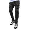 2023 Cargo Pants for Men Cargo Pants for Men Joggers Slim Fit Slacks Straight Sweatpants with Pockets Casual Joggers Athletic Pants 2023 Pink Pants Sweatpants for Men Black M view 1