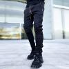 2023 Cargo Pants for Men Cargo Pants for Men Joggers Slim Fit Slacks Straight Sweatpants with Pockets Casual Joggers Athletic Pants 2023 Pink Pants Sweatpants for Men Black M view 2