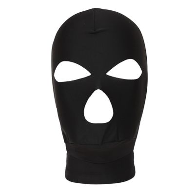 Lorilida Adult Full-face Mask Headgear Breathable Balaclava Hood Hollow Out Face Masks UV Protection Mask for Outdoor Sports Black B Small