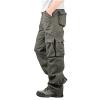 2023 Cargo Pants for Men Cargo Pants for Men Relaxed Fit Lightweight Cotton Casual Joggers Athletic Trousers Hiking Straight Sweatpants Festival Outfit Sweatpants for Men Army Green M view 1