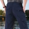 2023 Cargo Pants for Men Cargo Pants for Men Relaxed Fit Stretch Cycling Joggers Athletic Trousers Causal Straight Sweatpants with Pockets Camo Pants Sweatpants for Men Blue M view 4
