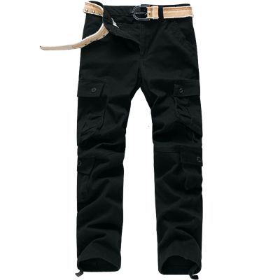 2023 Cargo Pants for Men Mens Cargo Pants Big and Tall Relaxed Fit Cotton Multi Pockets Jogger Sport Trousers Causal Straight Sweatpants Mens Work Pants Sweatpants for Men Black 5X