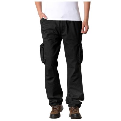 2023 Cargo Pants for Men Cargo Pants for Men Relaxed Fit Big and Tall Multi Pockets Straight Athletic Sweatpants Causal Baggy Joggers 2023 Mens Joggers Sweatpants for Men Black 5X