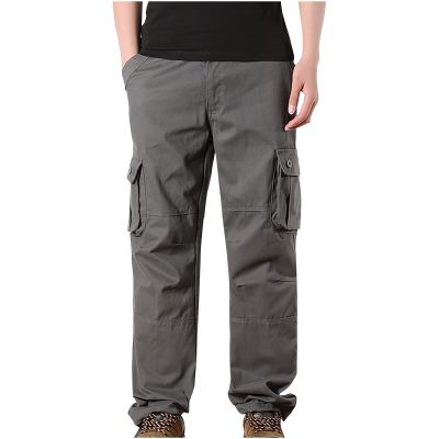 2023 Cargo Pants for Men Cargo Pants for Men Relaxed Fit Big and Tall Multi Pockets Straight Athletic Sweatpants Causal Baggy Joggers 2023 Black Sweatpants Sweatpants for Men Gray 4X