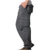 2023 Cargo Pants for Men Cargo Pants for Men Relaxed Fit Big and Tall Multi Pockets Straight Athletic Sweatpants Causal Baggy Joggers 2023 Black Sweatpants Sweatpants for Men Gray 4X view 2