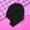 Lorilida Adult Full-face Mask Headgear Breathable Balaclava Hood Hollow Out Face Masks UV Protection Mask for Outdoor Sports Black C Medium view 2